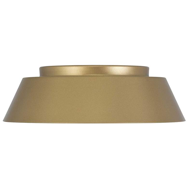 Image 3 Alteck Pez 11" Painted Brass LED Flush Mount more views