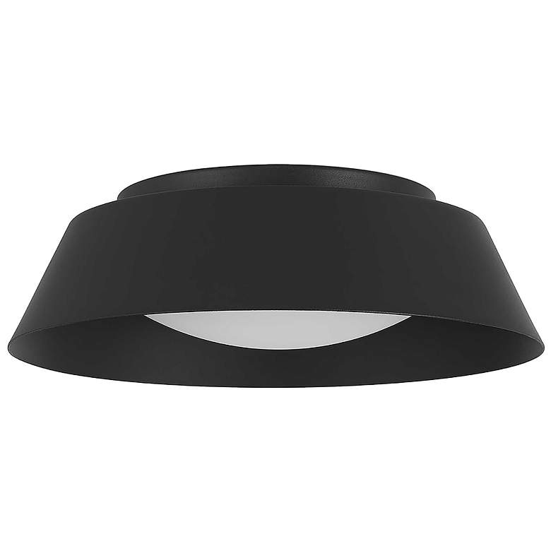 Image 2 Alteck Pez 11" Sand Black LED Flush Mount more views