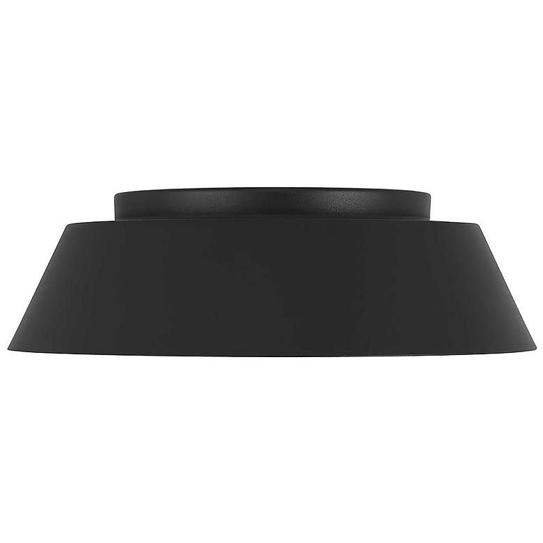 Image 3 Alteck Pez 11" Sand Black LED Flush Mount more views