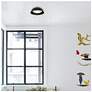 7_Alteck Pez 11" Sand Black LED Flush Mount more views