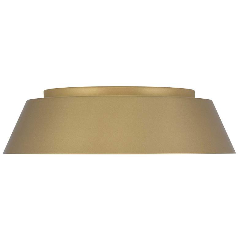 Image 3 Alteck Pez 15" Painted Brass LED Flush Mount more views