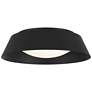 1_Alteck Pez 15" Sand Black LED Flush Mount