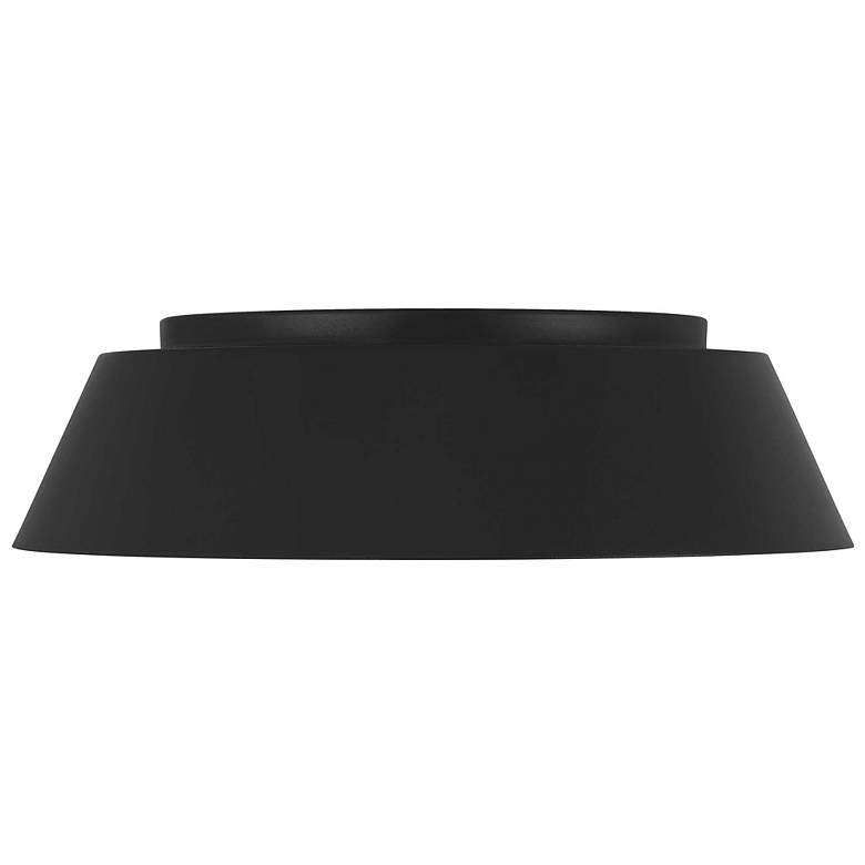 Image 3 Alteck Pez 15" Sand Black LED Flush Mount more views
