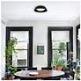 7_Alteck Pez 15" Sand Black LED Flush Mount more views