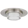 2_Alteck Plate Round 12" Brushed Stainless Steel LED Flush Mount more views