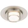 3_Alteck Plate Round 12" Brushed Stainless Steel LED Flush Mount more views
