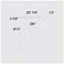 Alteck Plate Round 12" Brushed Stainless Steel LED Flush Mount