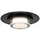 Alteck Plate Round 12" Sand Black LED Flush Mount