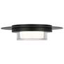 3_Alteck Plate Round 12" Sand Black LED Flush Mount more views