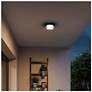 6_Alteck Plate Round 12" Sand Black LED Flush Mount more views