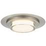 4_Alteck Plate Round 16" Brushed Stainless Steel LED Flush Mount more views
