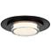 Alteck Plate Round 16" Sand Black LED Flush Mount