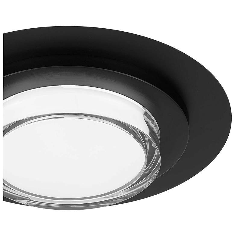 Image 5 Alteck Plate Round 16" Sand Black LED Flush Mount more views