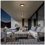 6_Alteck Plate Round 16" Sand Black LED Flush Mount more views