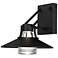 Alteck Radiant 10 1/2" High Sand Black LED Wall Sconce