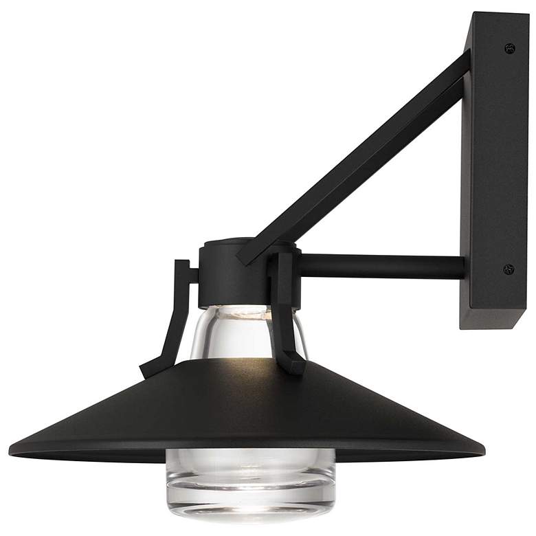Image 4 Alteck Radiant 10 1/2" High Sand Black LED Wall Sconce more views
