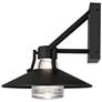 4_Alteck Radiant 10 1/2" High Sand Black LED Wall Sconce more views