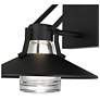 5_Alteck Radiant 10 1/2" High Sand Black LED Wall Sconce more views