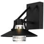 1_Alteck Radiant 9" High Sand Black LED Wall Sconce