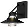Alteck Radiant 9" High Sand Black LED Wall Sconce