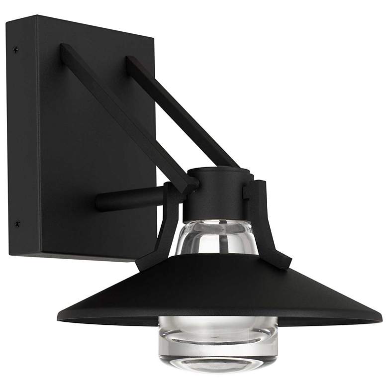 Image 2 Alteck Radiant 9" High Sand Black LED Wall Sconce more views