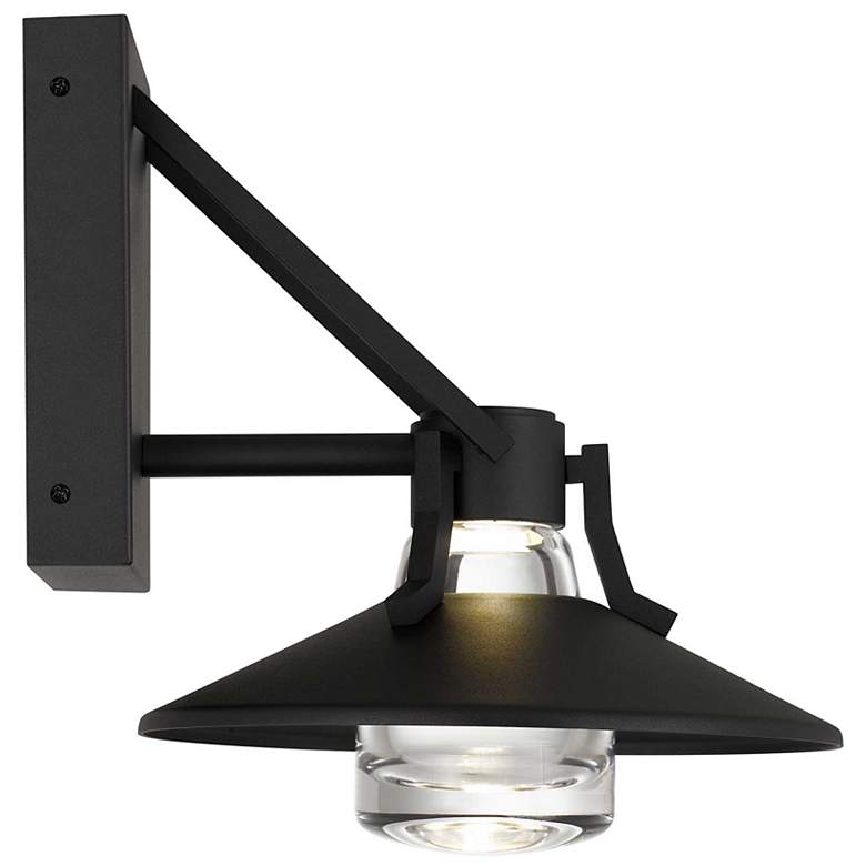 Image 4 Alteck Radiant 9" High Sand Black LED Wall Sconce more views