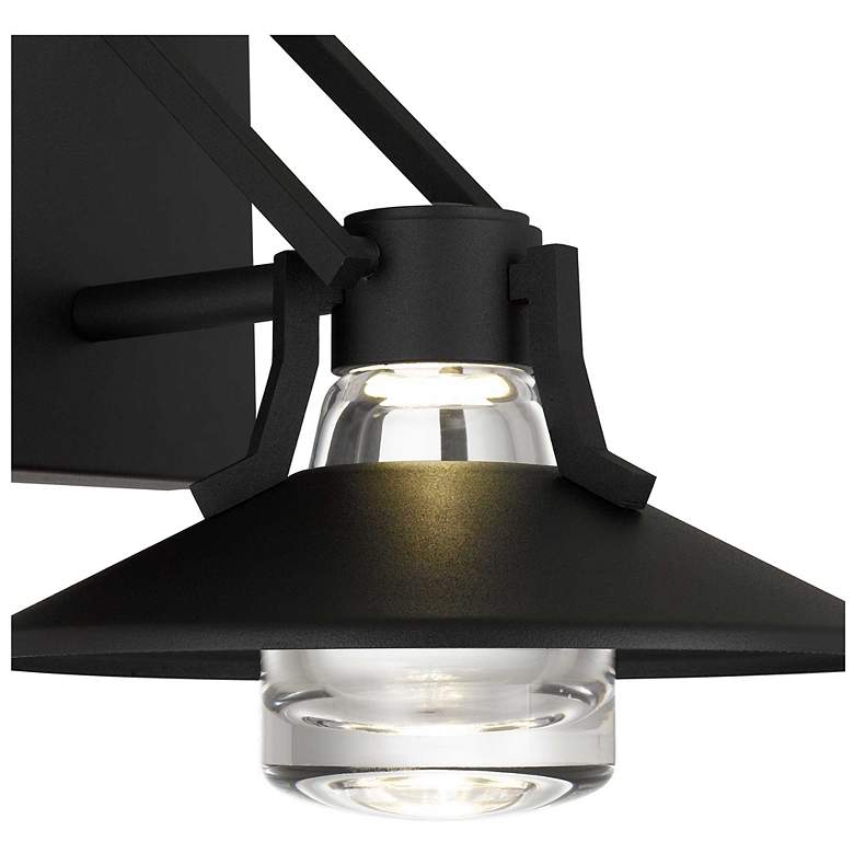 Image 5 Alteck Radiant 9" High Sand Black LED Wall Sconce more views