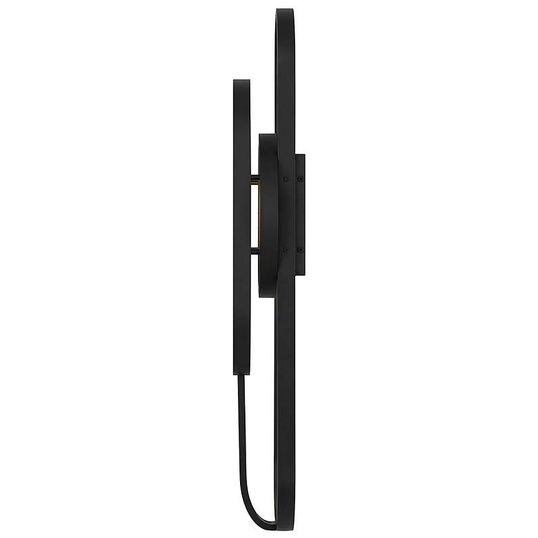 Image 4 Alteck Raymond 30" High Sand Black LED Wall Sconce more views