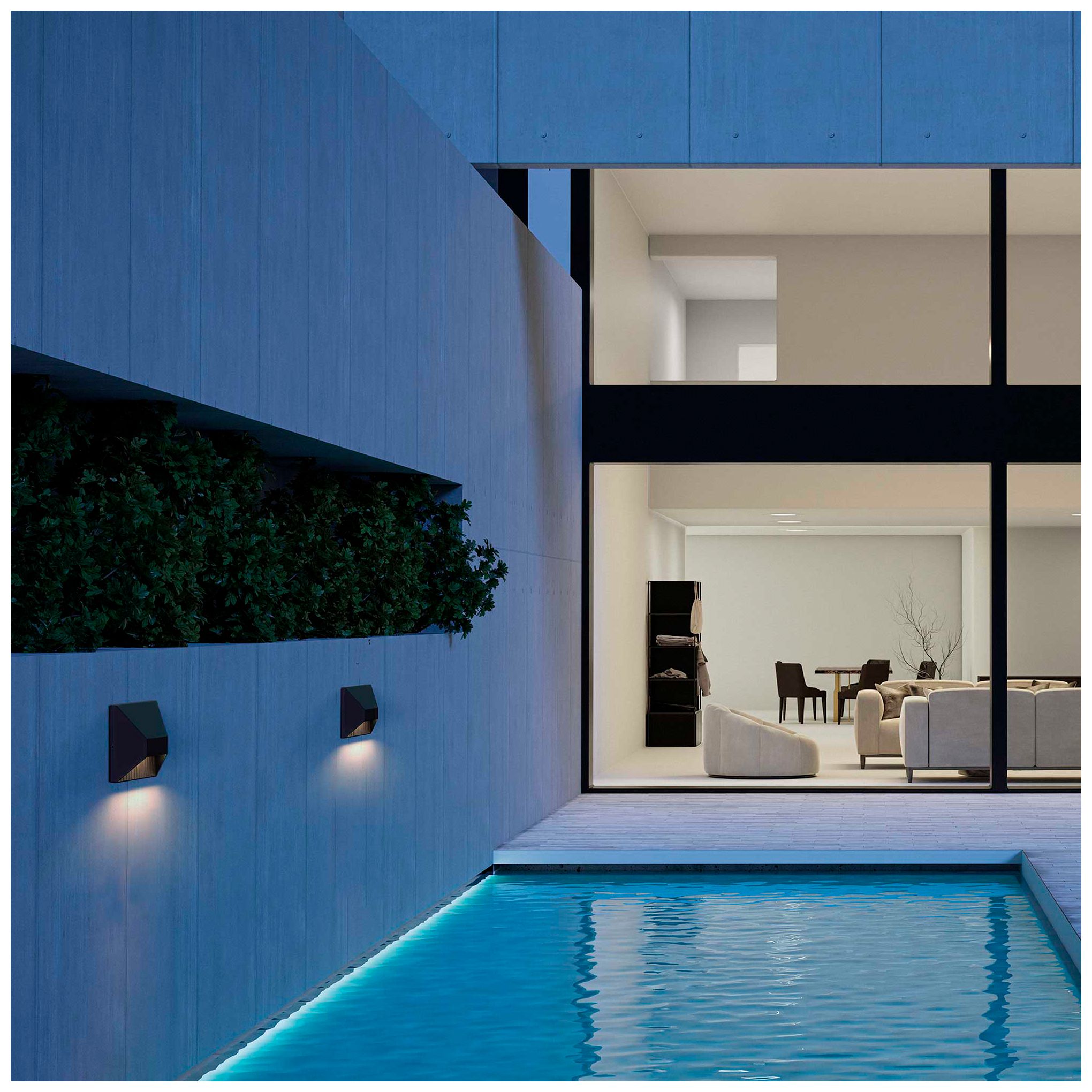 Image 6 Alteck Ribbed 5" High Sand Black LED Wall Sconce more views