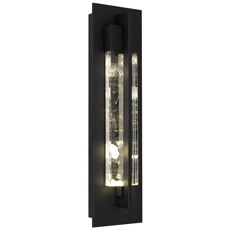 Image 1 Alteck Rivera 20" High Sand Black LED Wall Sconce