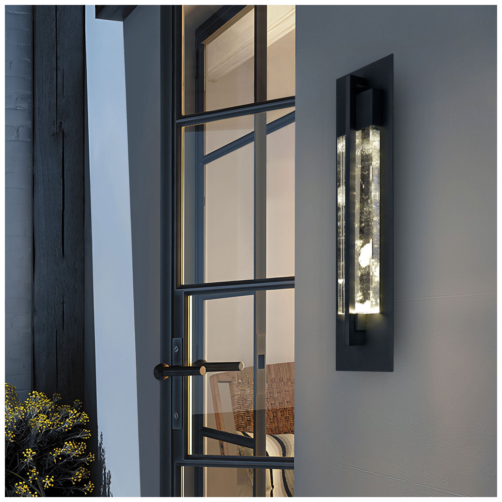 Image 6 Alteck Rivera 26" High Sand Black LED Wall Sconce more views