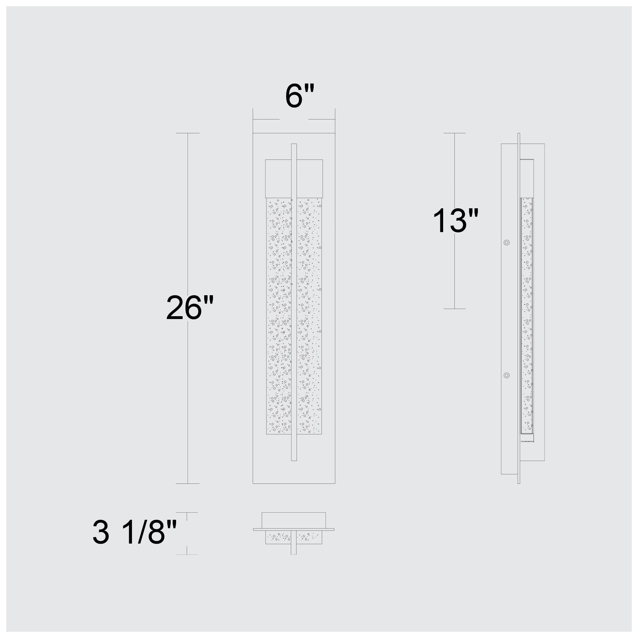 Image 7 Alteck Rivera 26" High Sand Black LED Wall Sconce more views