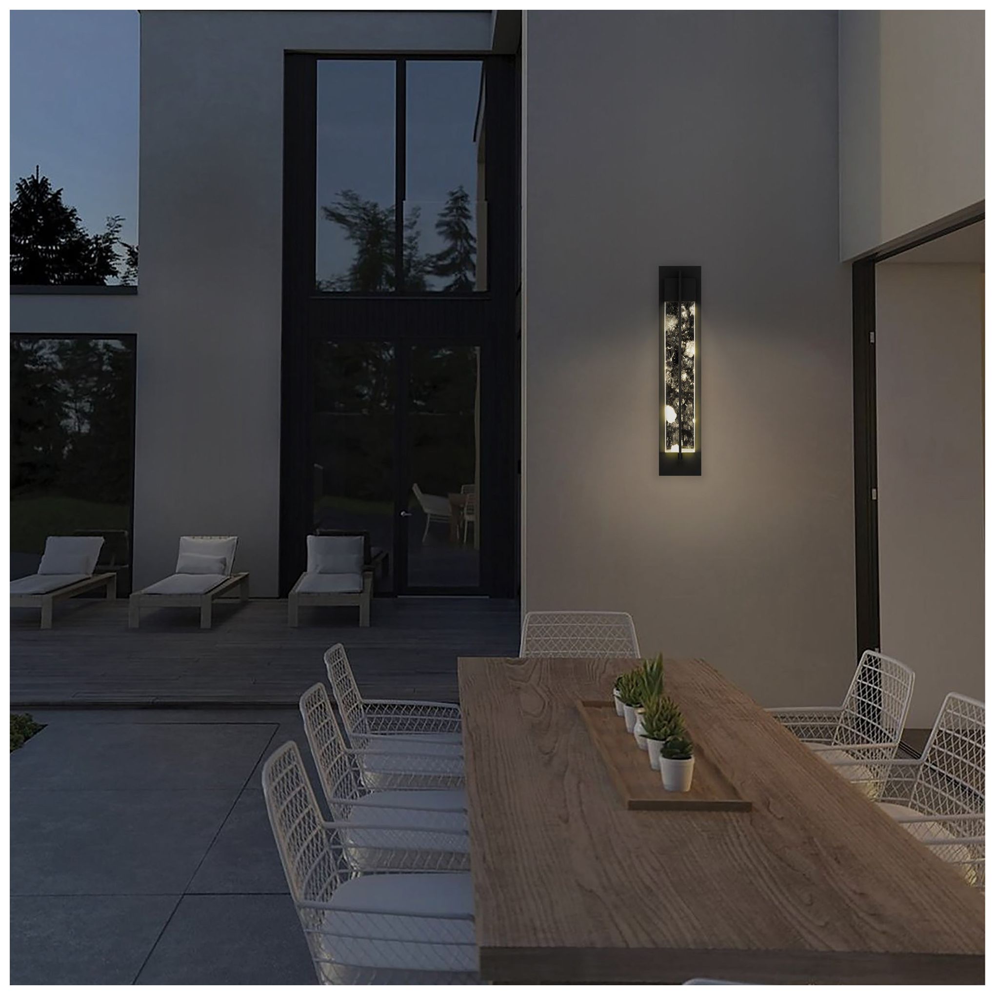 Image 6 Alteck Rivera 32" High Sand Black LED Wall Sconce more views