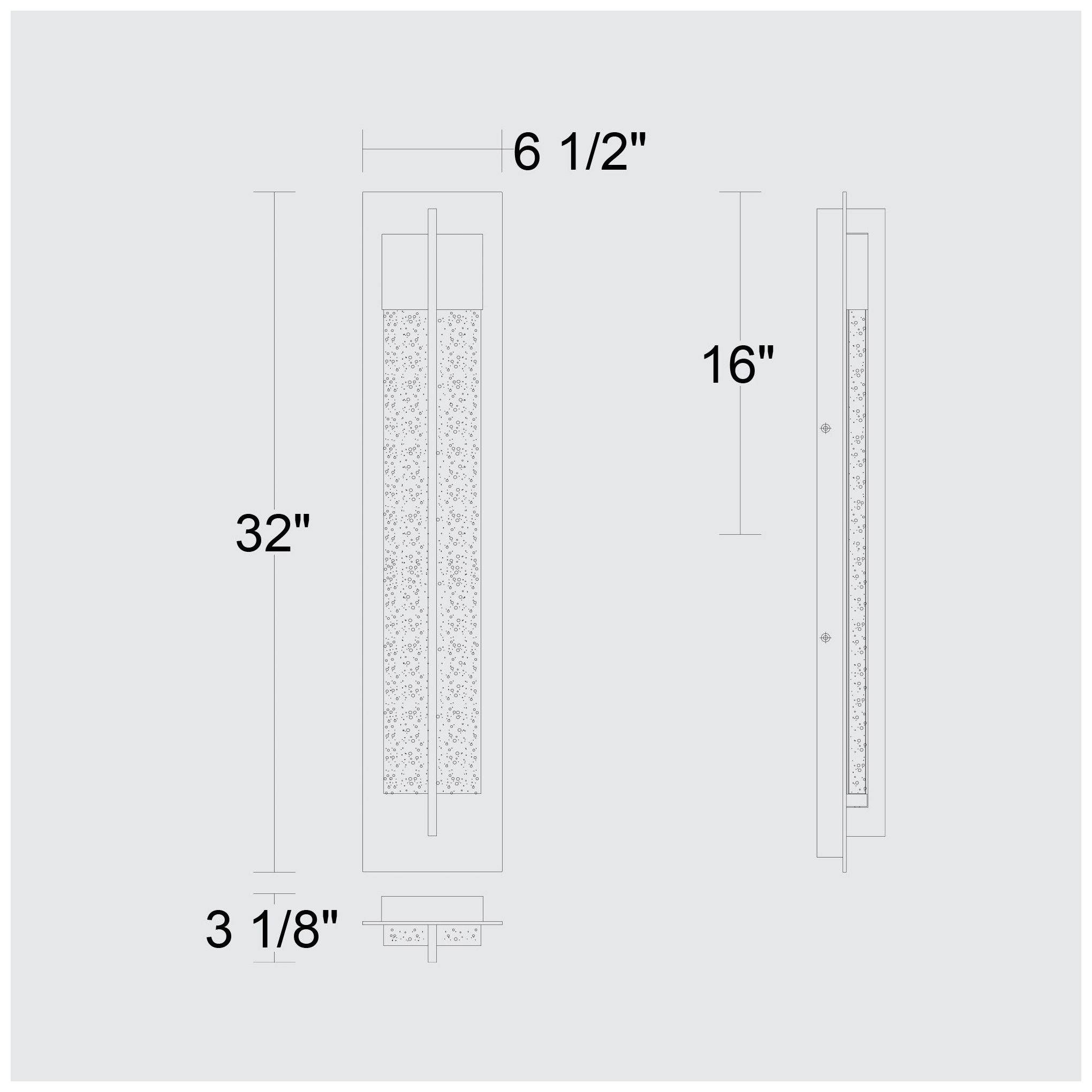 Image 7 Alteck Rivera 32" High Sand Black LED Wall Sconce more views