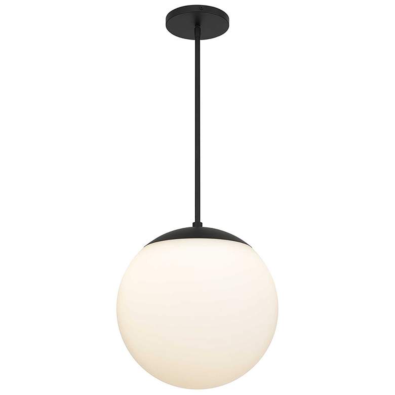 Image 1 Alteck Rondure 14" Sand Black LED Pendant