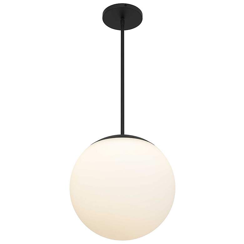 Image 3 Alteck Rondure 14" Sand Black LED Pendant more views
