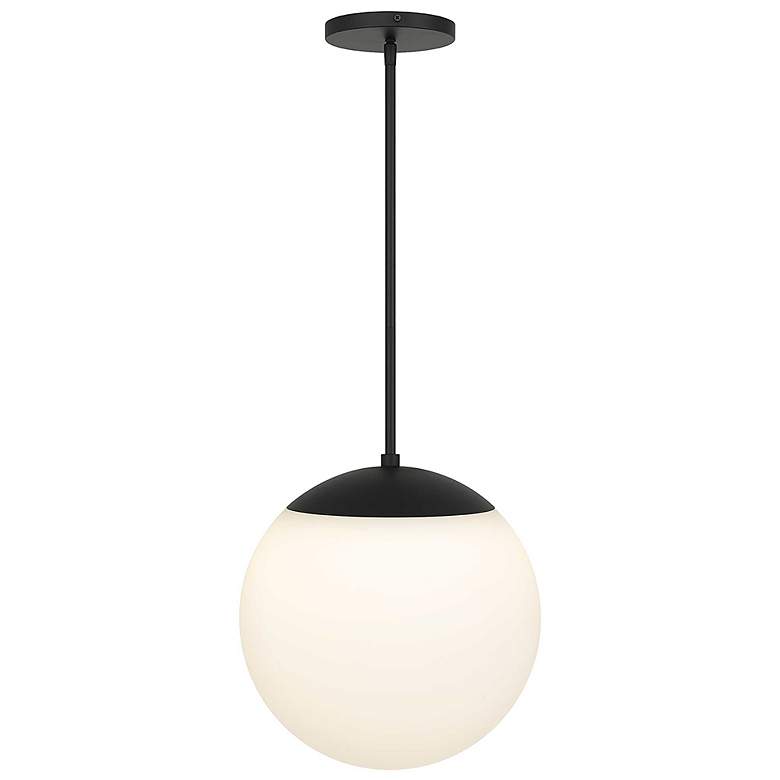 Image 4 Alteck Rondure 14" Sand Black LED Pendant more views