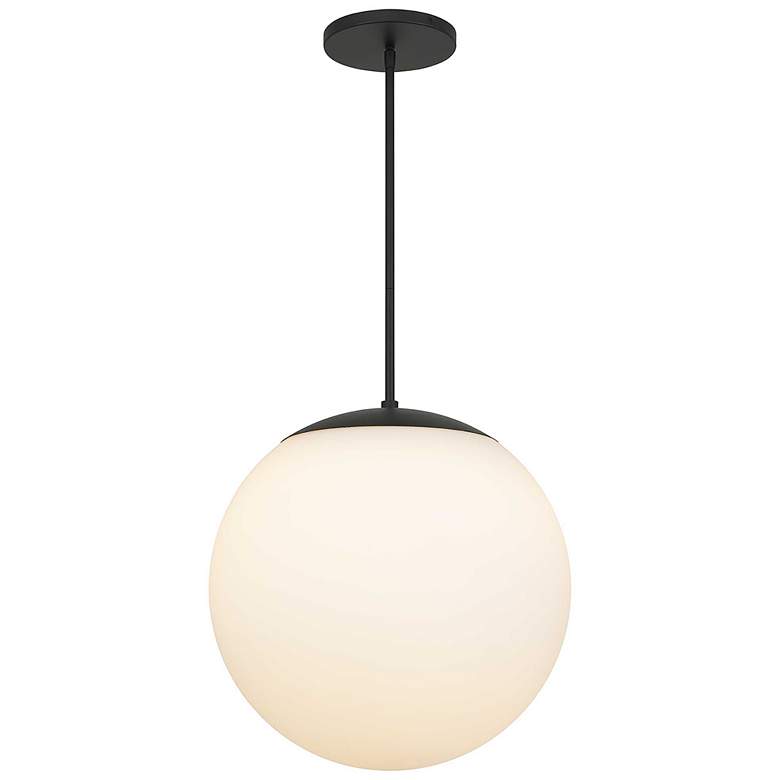 Image 1 Alteck Rondure 18" Sand Black LED Pendant