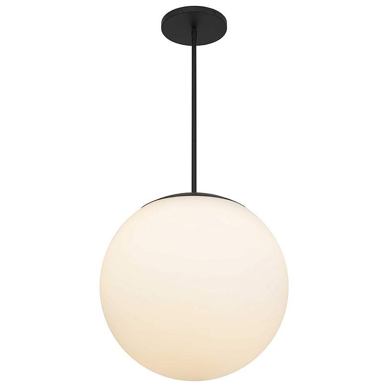 Image 3 Alteck Rondure 18" Sand Black LED Pendant more views