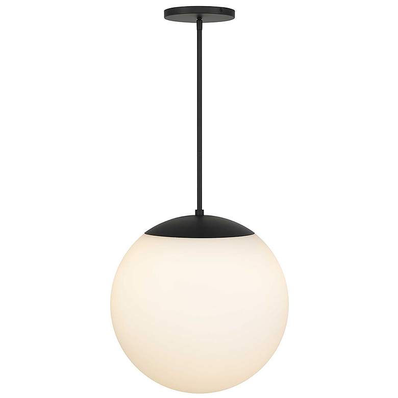 Image 4 Alteck Rondure 18" Sand Black LED Pendant more views