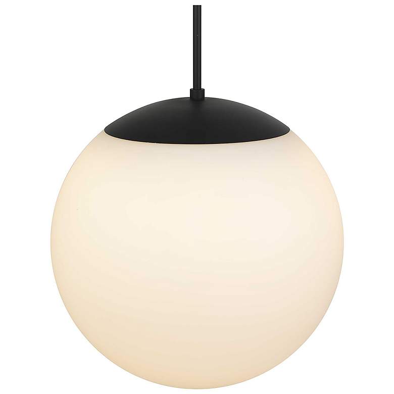 Image 5 Alteck Rondure 18" Sand Black LED Pendant more views