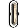 1_Alteck Roundabout 22" High Sand Black LED Wall Sconce