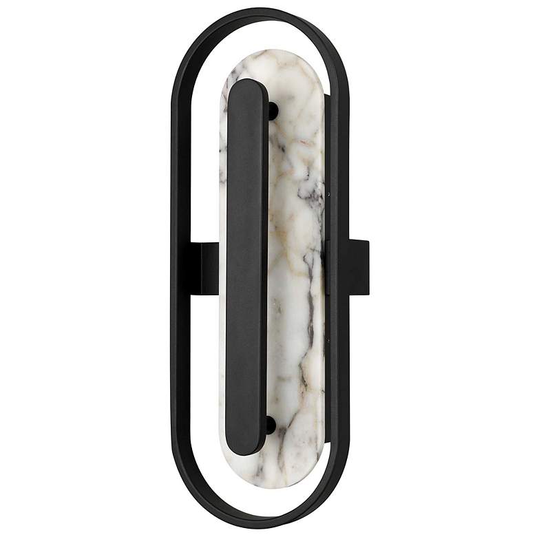 Image 2 Alteck Roundabout 22" High Sand Black LED Wall Sconce more views
