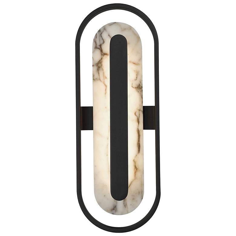 Image 3 Alteck Roundabout 22" High Sand Black LED Wall Sconce more views