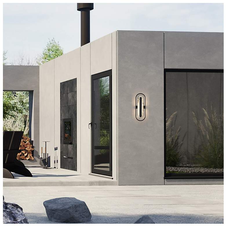 Image 6 Alteck Roundabout 22" High Sand Black LED Wall Sconce more views