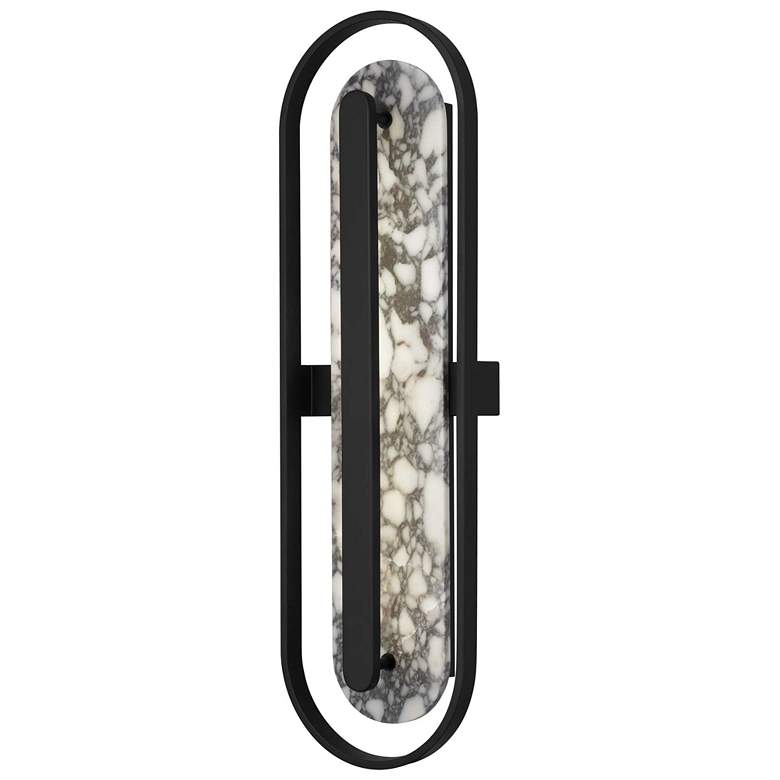 Image 1 Alteck Roundabout 34" High Sand Black LED Wall Sconce