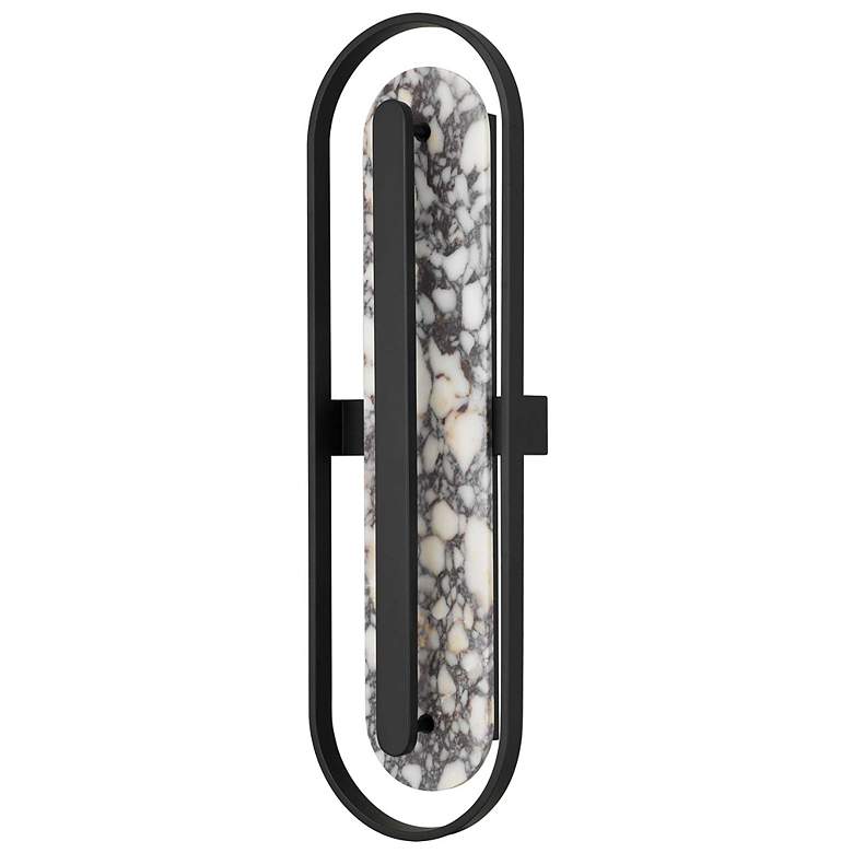 Image 2 Alteck Roundabout 34" High Sand Black LED Wall Sconce more views