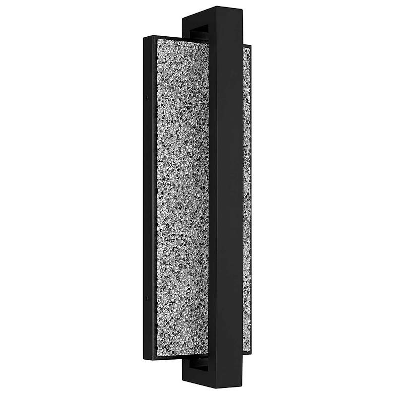 Image 2 Alteck Seafoam 19" Sand Black/Silver Aluminum Bubble LED Wall Sconce more views