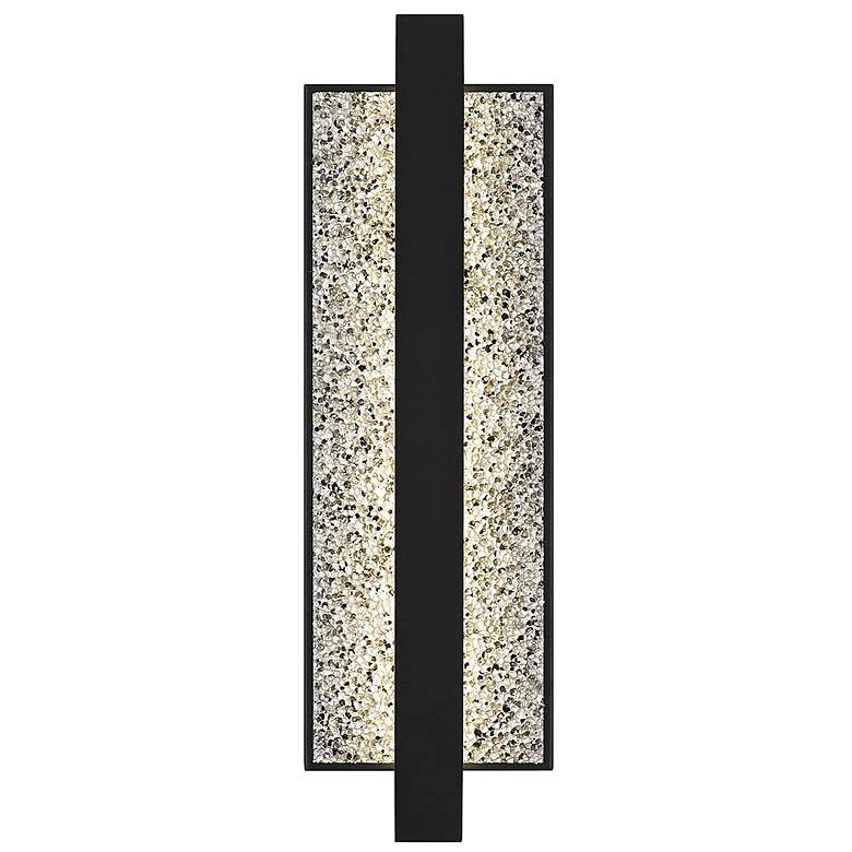 Image 3 Alteck Seafoam 19" Sand Black/Silver Aluminum Bubble LED Wall Sconce more views