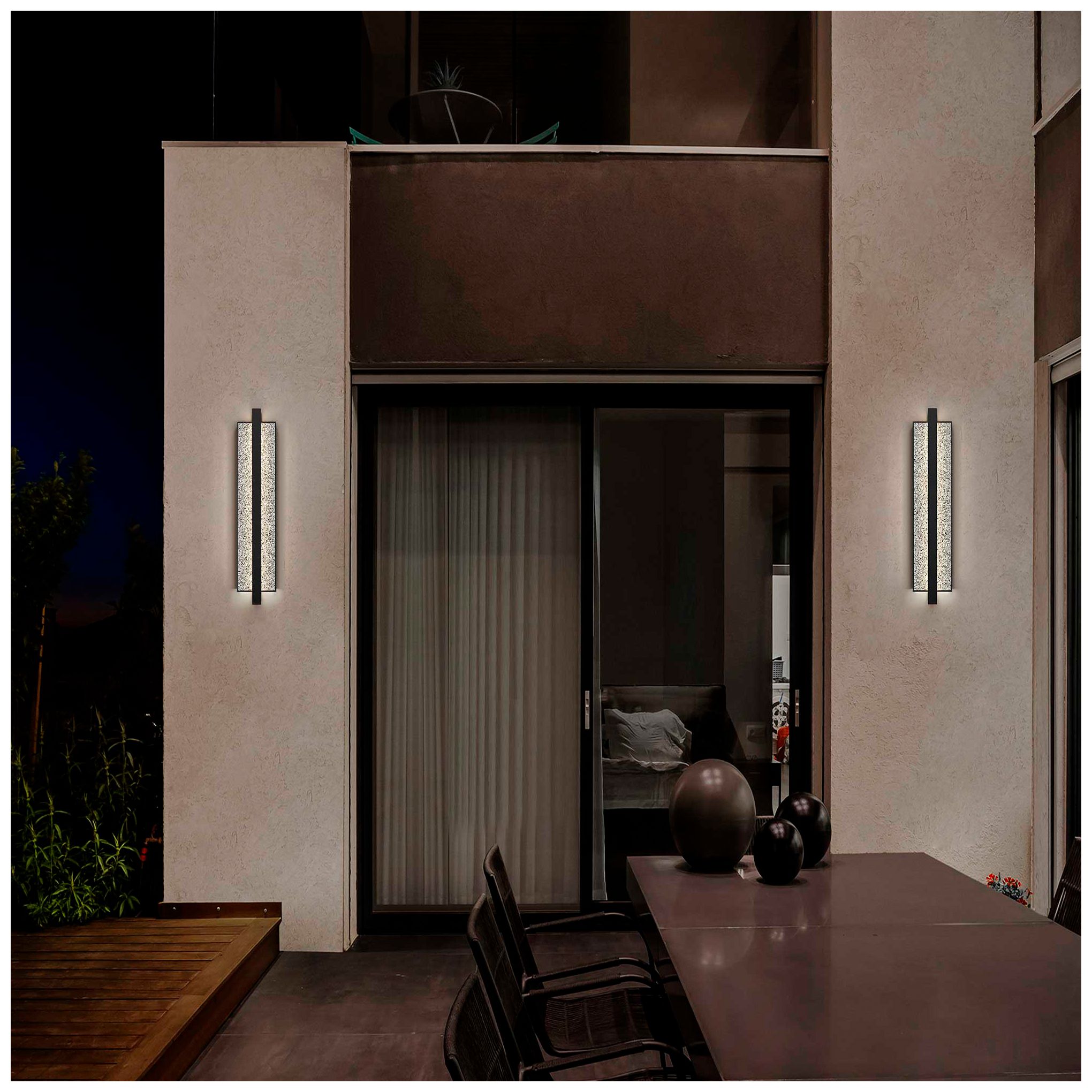 Image 7 Alteck Seafoam 26" Sand Black/Silver Aluminum Bubble LED Wall Sconce more views